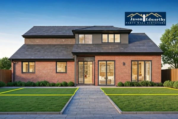Home extension focusing on boundary line Sheerness